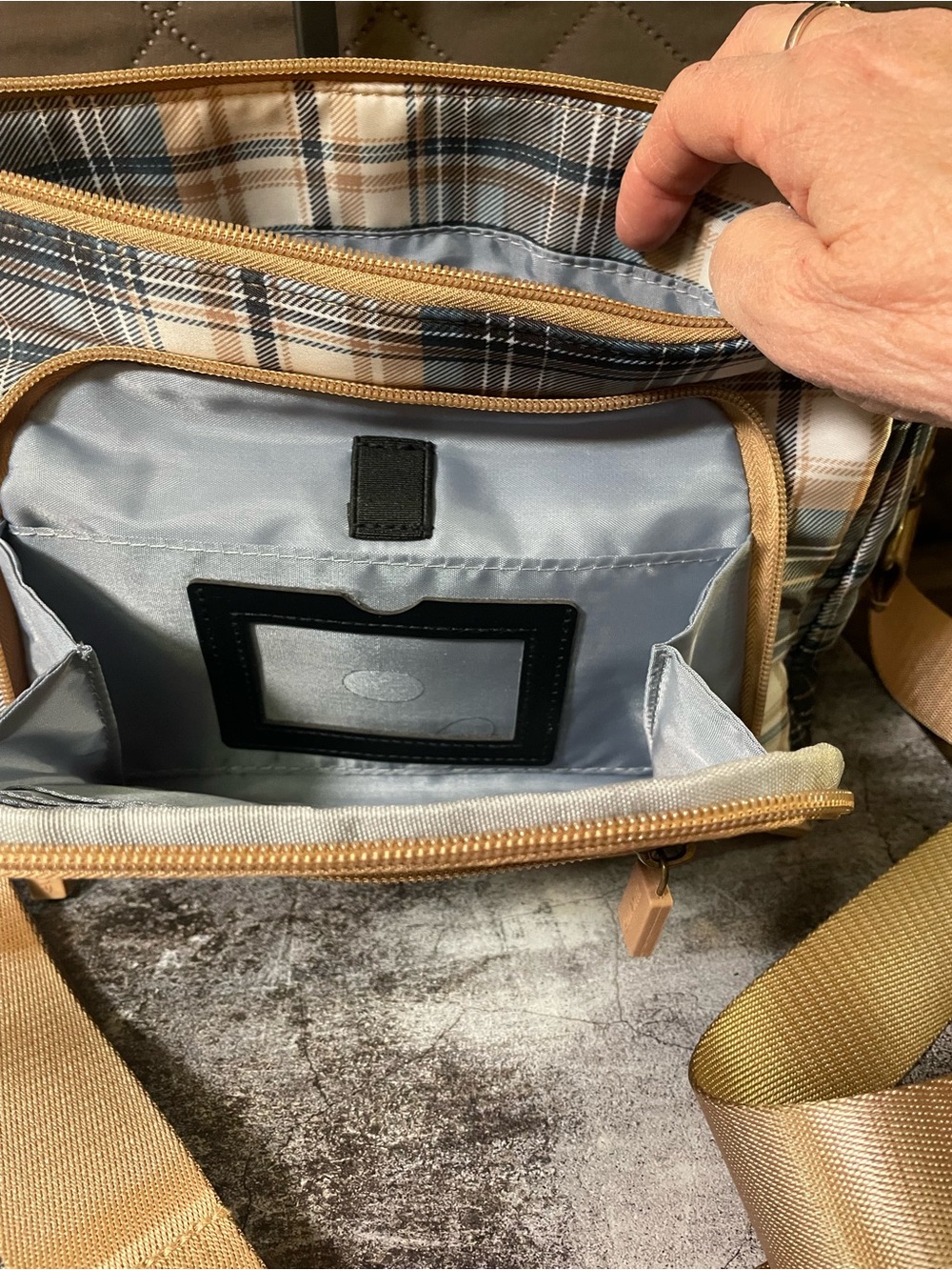 3- piece set by IHKWIP, duffel bag with makeup bag, and crossbody bag - Picture 3 of 16